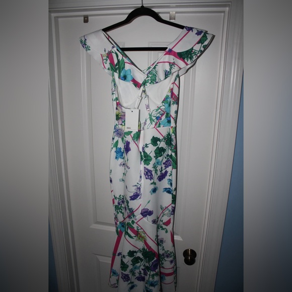 Brand New, Never Used Size 4 Multicolor ASOS Bodycon Midi Dress - Picture 5 of 6